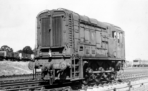 One of the first diesel engines at Woodford Halse 1956.