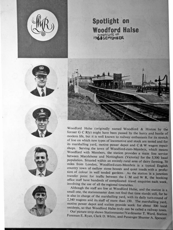 Spotlight on Woodford Halse magazine article from 1961.