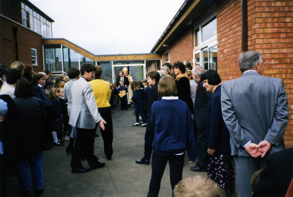 New school wing opened by the Bishop of Brixworth.